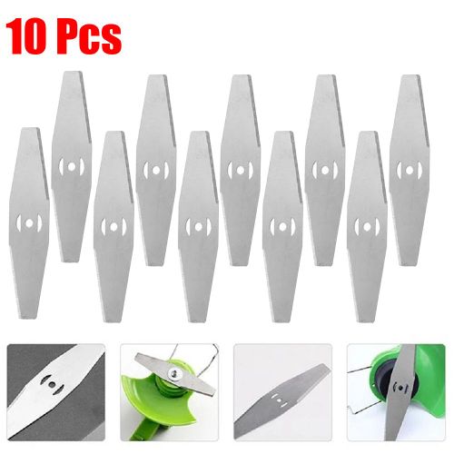 Lame de tondeuse à gazon en métal,10 pièces,tête de débroussailleuse,pièces de tondeuse à gazon,outils électriques de jardin,haute qualité