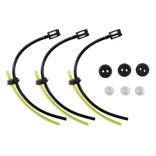 Strimer-Kit de filtre à carburant universel,tuyau de carburant,débroussailleuse,tondeuse de jardin,coupe-haie,3 pièces