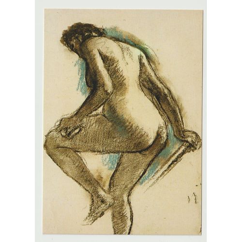 Timbre Oblitéré Edgar Degas, Femme Nue Debout, 1883-1884