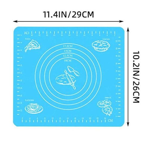 1pc bleu Silicone tapis cuisine pétrissage pâte cuisson tapis pâte tampons - Type 1pc Bleu