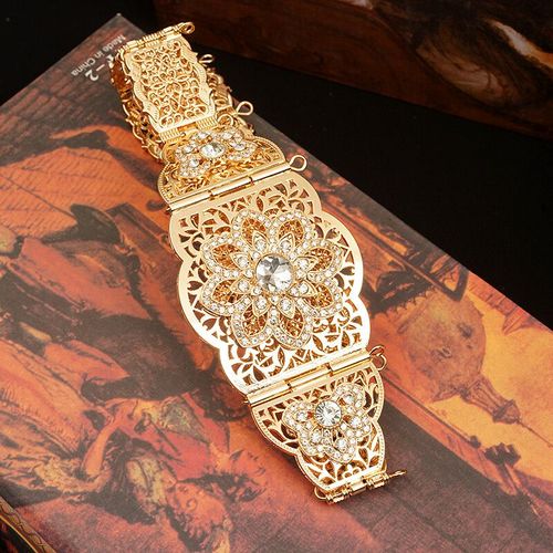 Ceinture Caftan Marocaine Chic,Or,Pierre Rouge Verte,Robe De Mariée Algérie,Abaya,Bijoux De Taille Arabe
