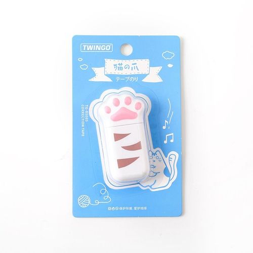 Twingo-Ruban Adhésif Portable À Griffes De Chat,Kawaii,Cadeau Nel,Papeterie,Prix Étudiant,École,Bureau,6m - Type Solid White