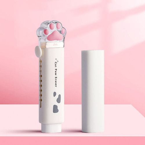 Adorables Gommes À Pattes De Chat Kawaii,Gommes En Caoutchouc,Outils De Correction,Lingette,Jouets Pour Enfants,Papeterie,Fournitures Scolaires Et De Bureau - Type White