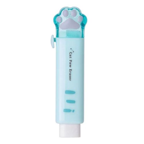 Gommes En Caoutchouc Portables Pour Enfants,Design Push-Pull Kawaii,Conception De Patte De Chat,Gommes Mignonnes,Fournitures Scolaires Et De Bureau,Cadeau,Prix D'acquisition De Papete - Type Blue A