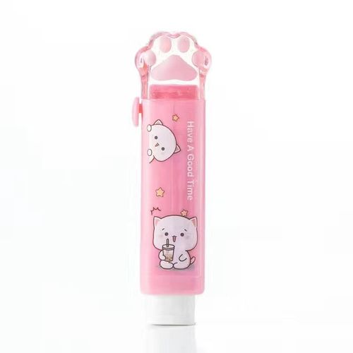 Gommes En Caoutchouc Portables Pour Enfants,Design Push-Pull Kawaii,Conception De Patte De Chat,Gommes Mignonnes,Fournitures Scolaires Et De Bureau,Cadeau,Prix D'acquisition De Papeter - Type Red B