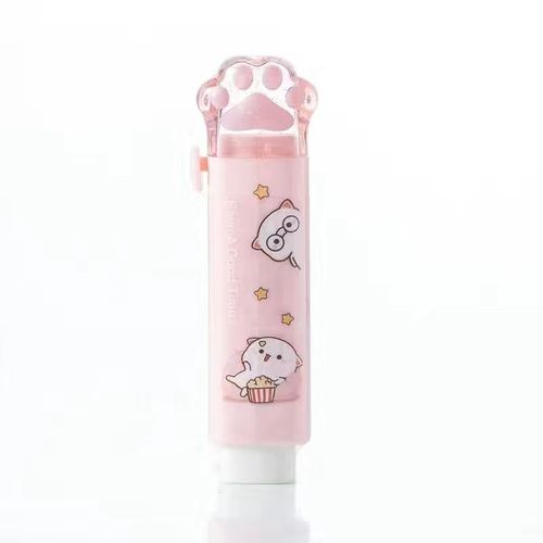 Gommes En Caoutchouc Portables Pour Enfants,Design Push-Pull Kawaii,Conception De Patte De Chat,Gommes Mignonnes,Fournitures Scolaires Et De Bureau,Cadeau,Prix D'acquisition De Papete - Type Pink B