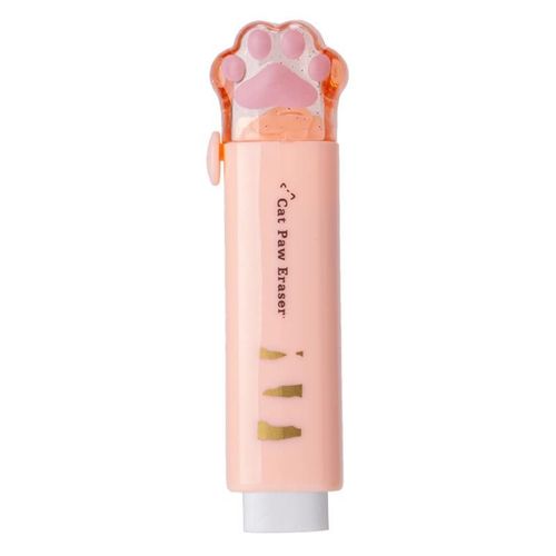 Gommes En Caoutchouc Patte De Chat Pour Enfants,Outil De Ration Étudiant,Fournitures Scolaires Et De Bureau,Papeterie Créative,Conception Push-Pull Kawaii,Cadeau,1 Pièce - Type Orange #B