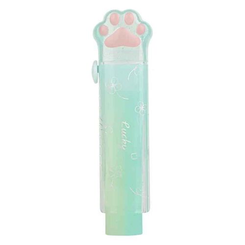 Gomme En Caoutchouc Kawaii Push Rib Design,Patte De Chat Mignonne,Outil De Ration D'étudiant,Cadeau Pour Enfants,Papeterie Coréenne,Fournitures Scolaires Et De Bureau - Type Jelly Green