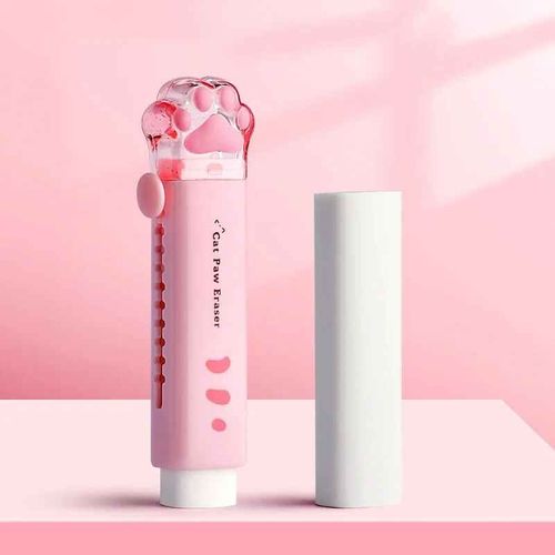 Gomme En Caoutchouc Kawaii Push Rib Design,Patte De Chat Mignonne,Outil De Ration D'étudiant,Cadeau Pour Enfants,Papeterie Coréenne,Fournitures Scolaires Et De Bureau - Type Pink
