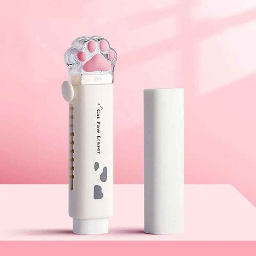 Gomme En Caoutchouc Kawaii Push Rib Design,Patte De Chat Mignonne,Outil De Ration D'étudiant,Cadeau Pour Enfants,Papeterie Coréenne,Fournitures Scolaires Et De Bureau - Type White