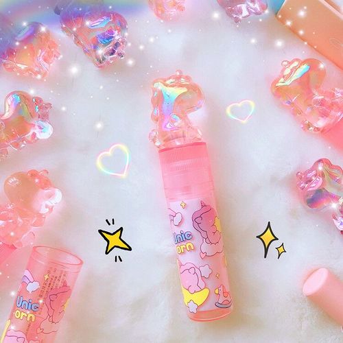 Gommes En Caoutchouc Ours Pour Étudiant,Outil De Ration Pour Enfants,Fournitures Scolaires Et De Bureau,Cadeau Créatif,Conception De Rouge À Lèvres Kawaii,1 Pièce - Type Unicorns-Pink