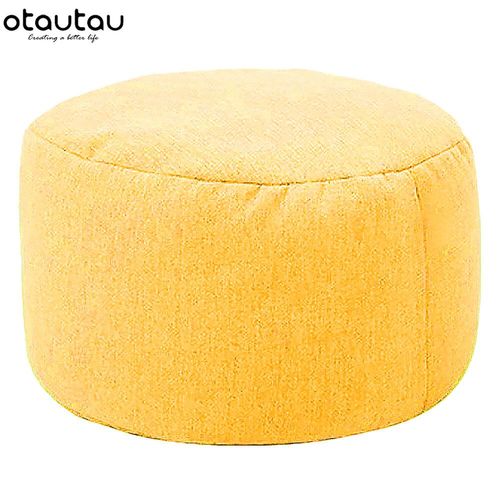 Otautau-Tabouret Rond En Lin Avec Remplissage,Pouf,Repose-Pieds,Hypothécaire Ami,Futon Puff,D30 Cm X H20 Cm,Jd001 - Type Yellow #A