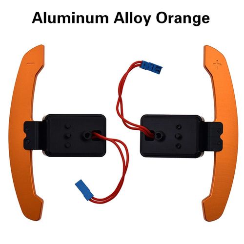 Manettes De Vitesse À Palette Magnétique En Alliage D'aluminium Pour Bmw,Modification De Volant De Voiture,Figurine,G20,G30,G87,M2,M3,F20,F30,F45 - Type Aluminum Orange