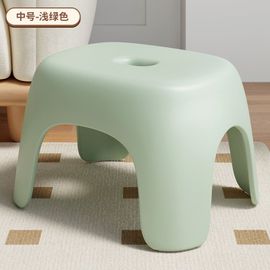 Petit Tabouret En Plastique Épais Domestique,Tabouret À Chaussures Empilable,Meubles De Salon,Kmbs - Type Medium Size- #B