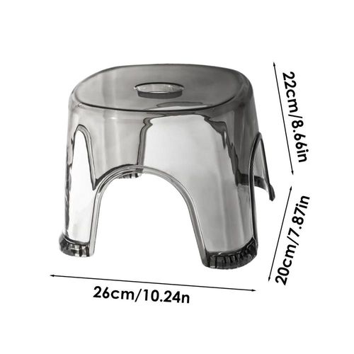 Tabouret D'angle Léger Et Transparent Pour Garçons Et Filles,Chaise De Banc De Douche Portable,Assistance Aux Pieds,Tabouret De Douche En Pp Pour Tout-Petits,Enfants - Type Grey