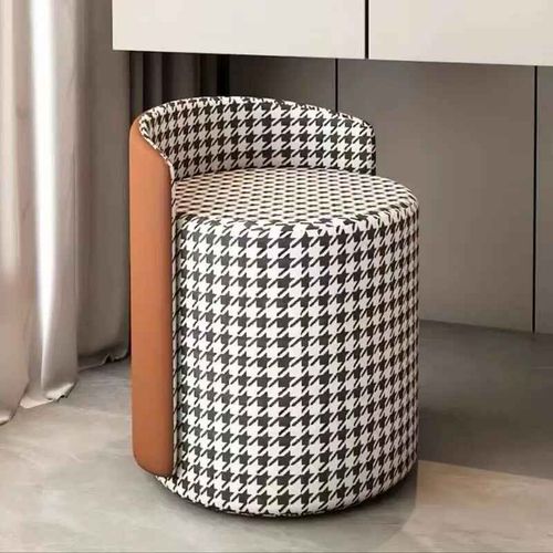 Bancs Et Repose-Pieds Rotatifs Minimalistes,Design Moderne,Restaurant,Maquillage De Luxe,Résistant À L'usure,Agneau Court Doux,Meubles En Peluche - Type A3