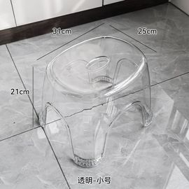 Hoshower-Petit Tabouret Bas Transparent En Acrylique Pour Enfants,Tabouret Non Ald,Maison,Salon,Meubles Modernes Simples - Type Type B
