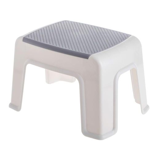 Tabouret Bas À 4 Pieds Pour Bébé,Repose-Pieds Anti-Brûlure,Tabouret De Bain Pour Enfant,Banc En Plastique Pour Changer Les Chaussures,Meubles Pour Enfants Et Adultes - Type Gris Clair