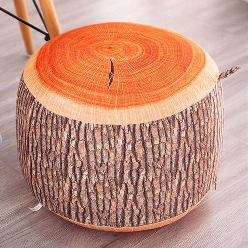 Tabouret Gonflable Épais En Coton Pour Enfant,Couverture En Peluche 3d,Fruit,Pouf,Chaise,Coussin,Piste,Portable,1 Pièce - Type Stump
