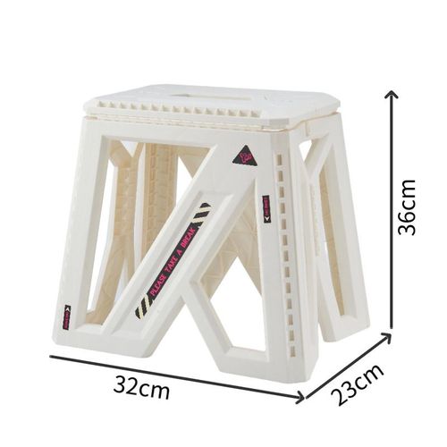 Tabouret de Rangement Extérieur Pliable et Portable,Grande Capacité Multifonction,pour Camping et Pêche - Type White-Large Size1