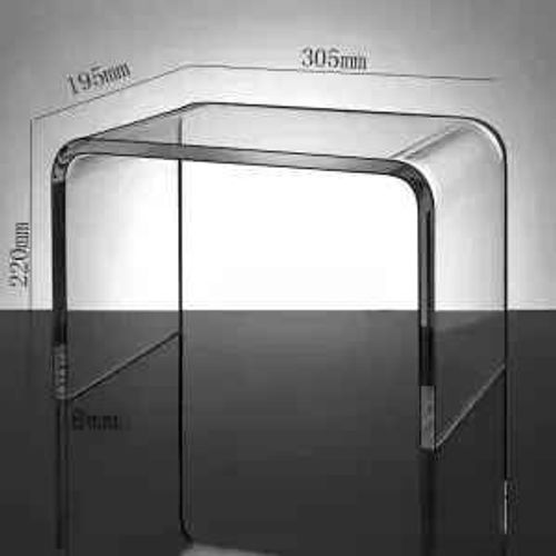 Petite Chaise Transparente En Acrylique Nordique,Tabouret Proxy,Mini Table D'appoint,Maquillage,Salon Moderne,Meubles De Maison - Type S-Transparent