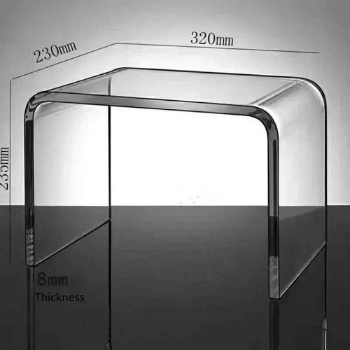 Petite Chaise Transparente En Acrylique Nordique,Tabouret Proxy,Mini Table D'appoint,Maquillage,Salon Moderne,Meubles De Maison - Type M-Transparent