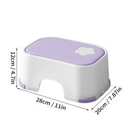 Escabeau Avec Coussinets Coordonnants Pour Enfants,Meubles De Salon,Tabouret D'entraînement En Pot Pour Enfants,Sécurité Des Enfants - Type Purple