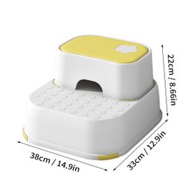 Escabeau Avec Coussinets Coordonnants Pour Enfants,Meubles De Salon,Tabouret D'entraînement En Pot Pour Enfants,Sécurité Des Enfants - Type Yellow 1set
