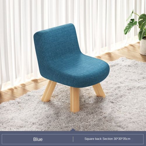 Petite Chaise À Dossier Domestique,Table Basse De Salon,Banc Simple En Bois Massif,Banc À Chaussures De Porte,Tabouret De Camping Pour Enfants - Type Blue