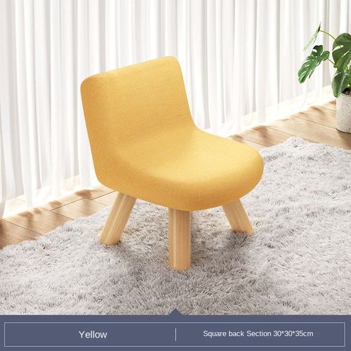 Petite Chaise À Dossier Domestique,Table Basse De Salon,Banc Simple En Bois Massif,Banc À Chaussures De Porte,Tabouret De Camping Pour Enfants - Type Yellow