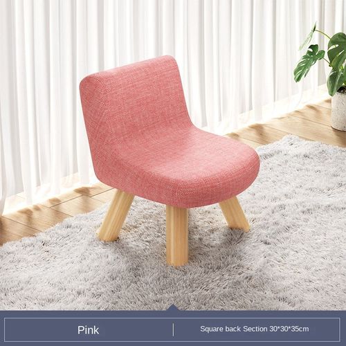 Petite Chaise À Dossier Domestique,Table Basse De Salon,Banc Simple En Bois Massif,Banc À Chaussures De Porte,Tabouret De Camping Pour Enfants - Type Pink