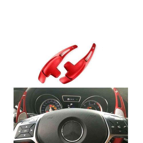 Yubao-Extension De Manette De Vitesse À Palette En Alliage D'aluminium Rouge,Changement De Volant De Voiture,Polymères Les,Mercedes Benz A45 Gla45 C63 E63 Gla