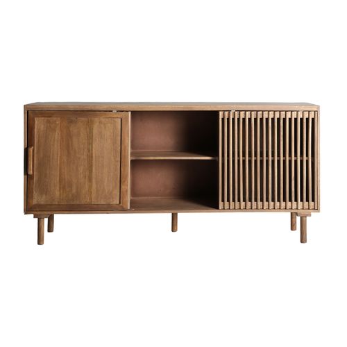 Buffet En Bois De Mangue Marron 170x40x82 Cm