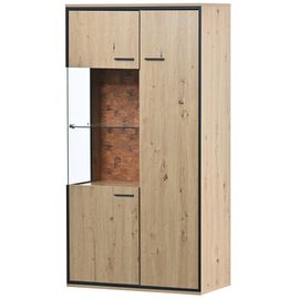 Buffet Haut Vitrine Moderne Avec Éclairage Led 150hx78lx40tcm