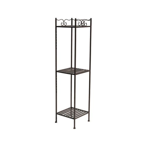 Etagère Boulangère En Fer Forgé Marron 24.5 X 24.5 X 102.5 Cm