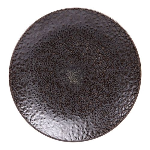 Assiette De Présentation 32 Cm Marron En Faïence