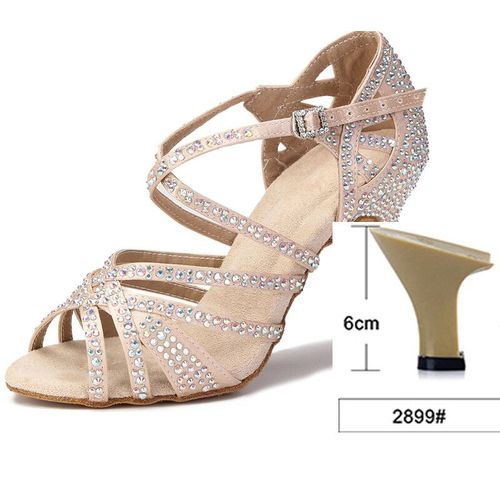Chaussures De Brevlatine En Satin De Soie Et Strass Brillants Talons Hauts Cubains De 9 Cm Pour Femme