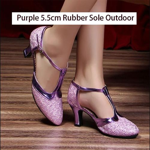 Chaussures De Danse Talons Hauts Pour Femmes Salle De Rh Extérieur Pièce Brillante Jazz Salsa Latine 3 1/2cm 5 1/2cm 6 1/2cm