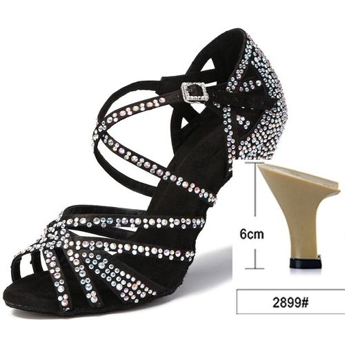Chaussures De Brevlatine En Satin De Soie Et Strass Brillants Talons Hauts Cubains De 9 Cm Pour Femme