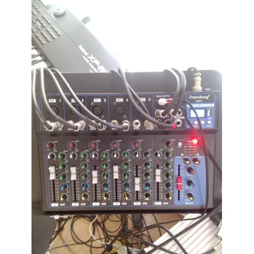 Depusheng HT7 Table de mixage audio portable Bluetooth avec