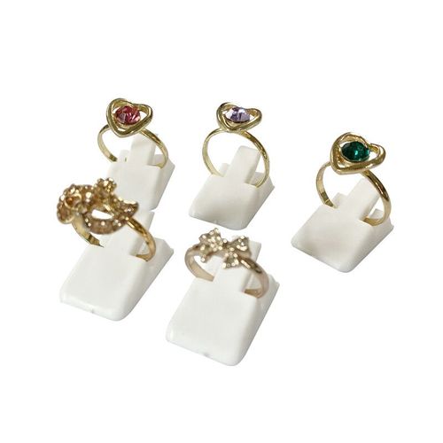 Mini Présentoir À Bagues En Plastique,Support De Rangement De Bijoux,10/20 Pièces,