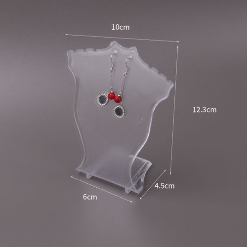 Mini Présentoir De Collier En Acrylique,Mannequin,Modèle De Pendentif,Porte-Bijoux,Support De Présentation De Collier,Vitrine De Boucle D'oreille T1