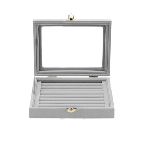 Boîte De Rangement Portable Pour Bijoux,Étui En Velours Pour Boucles D'oreilles Et Matiques
