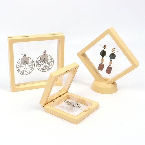 Boîte De Rangement Artificiel Astique Transparente Non Oxydée Pour Bijoux,Étui Pour Bagues,Boucles D'oreilles,Bracelets Et Colliers,1 Pièce