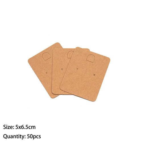 Présentoir À Bijoux En Papier,Support Pour Cartes,Vitrine De Boucles D'oreilles,Matériel D'emballage,Fournitures Pour Petites Entreprises,Cadeaux,50 Pièces