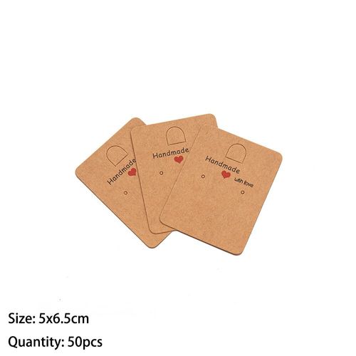 Présentoir À Bijoux En Papier,Support Pour Cartes,Vitrine De Boucles D'oreilles,Matériel D'emballage,Fournitures Pour Petites Entreprises,Cadeaux,50 Pièces