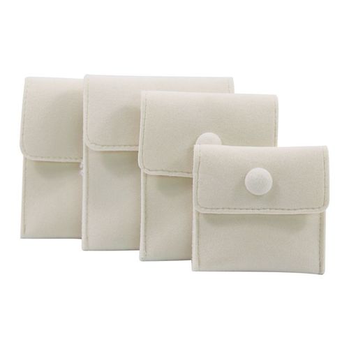 Sac D'emballage En Poudre De Velours Doux Avec,Pour Bijoux,Bracelet,Collier,Boucles D'oreilles,Bagues,Cadeau,1 Pièce