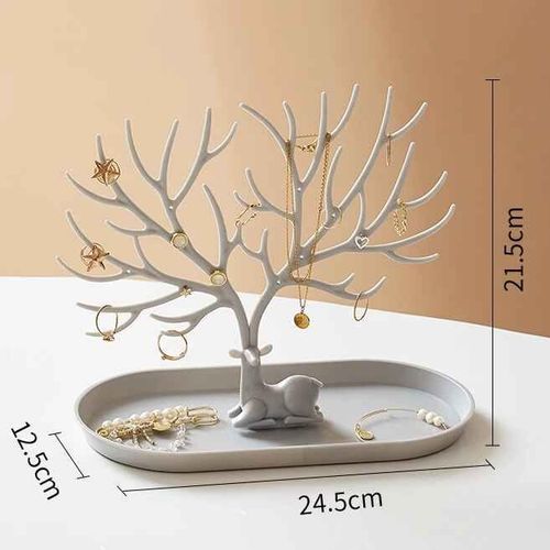 Présentoir À Bijoux Avec Escaltree,Support De Rangement Pour Boucles D'oreilles,Colliers,Bagues,Boîtes À Bijoux,Étui De Bureau,Décor De Maquillage
