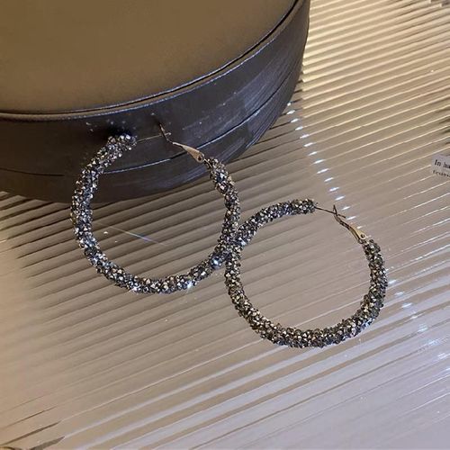 Boucles D'oreilles Créoles En Biscuits Noirs Ronds Pour Femmes,Boucles D'oreilles Géométriques,Bijoux Élégants,Cadeaux Exquis,Tendance Simple,Nouvelle Mode,Vente En