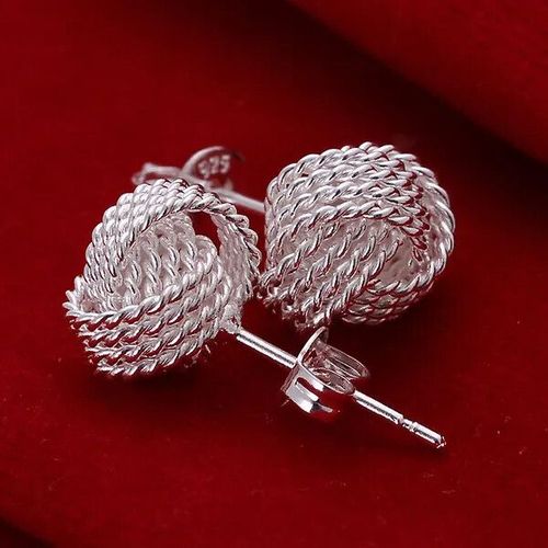 Boucles D'oreilles Créoles En Argent Pour Femmes,Boucles D'oreilles Simples,Cercle Rond,Bijoux De Charme De Fiançailles De Mariage,Qualité Supérieure,Mode